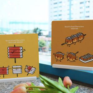 아트박스/꾸밈 id323-스탠드액자2P_음식캐릭터08