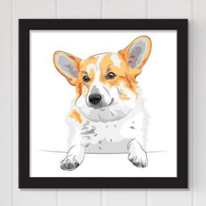 아트박스/꾸밈 cv511-귀여운강아지종류_인테리어액자