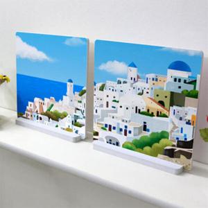 아트박스/꾸밈 ci682-스탠드액자2P_산토리니일러스트