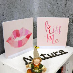 아트박스/꾸밈 ci717-스탠드액자2P_키스미러브립1