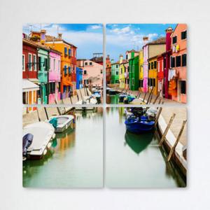 아트박스/꾸밈 tb332-멀티액자_베네치아의알록달록건물2