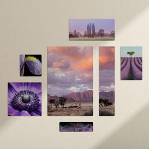 아트박스/꾸밈 cf366-멀티액자_보라색의매력