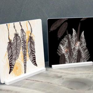 아트박스/꾸밈 pa785-스탠드액자2P_깃털