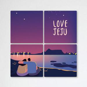 아트박스/꾸밈 ib377-멀티액자_제주밤바다