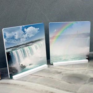 아트박스/꾸밈 cr366-스탠드액자2P_무지개핀나이아가라폭포