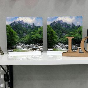 아트박스/꾸밈 pa676-스탠드액자2P_숲속의폭포