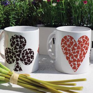 아트박스/꾸밈 if114-디자인머그컵2p-트럼프카드모양