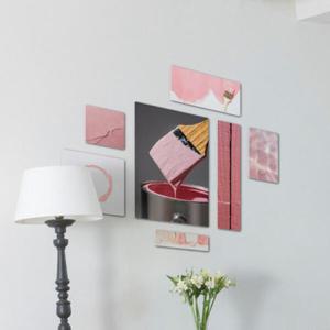 아트박스/꾸밈 ib271-멀티액자_핑크색칠하기