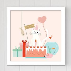 아트박스/꾸밈 cv473-강아지와고양이_인테리어액자