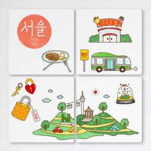 아트박스/꾸밈 cf459-멀티액자_서울남산