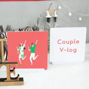 아트박스/꾸밈 cd125-스탠드액자2P_커플브이로그05