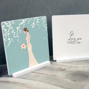 아트박스/꾸밈 pa901-스탠드액자2P_웨딩01(여자1)