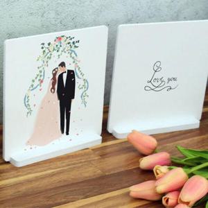 아트박스/꾸밈 pa903-스탠드액자2P_웨딩03(신랑신부01)