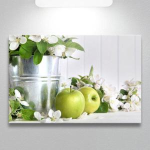 아트박스/꾸밈 ct750-복을주는초록사과와꽃_중형노프레임