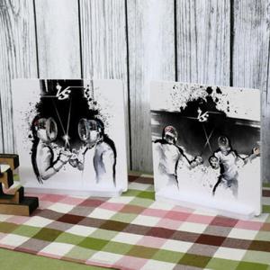 아트박스/꾸밈 pk309-스탠드액자2P_펜싱대결