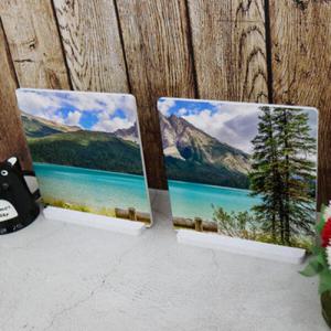 아트박스/꾸밈 cc857-스탠드액자2P_그림같은호수3