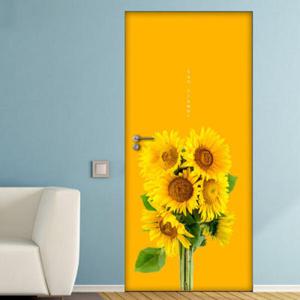 아트박스/꾸밈 pa958-행복의해바라기(컬러)_현관문시트지
