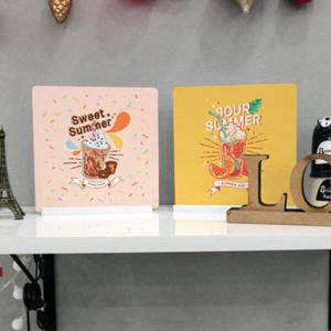 아트박스/꾸밈 ic872-스탠드액자2P_시원한음료3