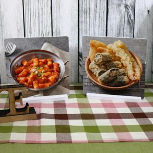 아트박스/꾸밈 ci782-스탠드액자2P_대표간식떡볶이와튀김