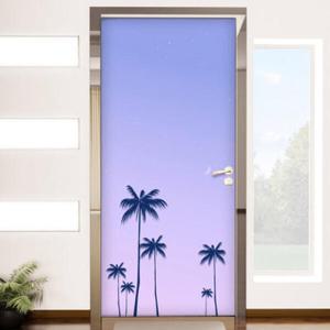 아트박스/꾸밈 ic881-달밤에야자수_현관문시트지