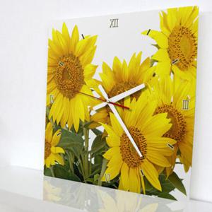아트박스/꾸밈 tm537-하늘과해바라기_인테리어벽시계