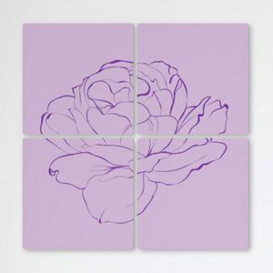 아트박스/꾸밈 ib798-멀티액자_보라색꽃