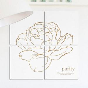 아트박스/꾸밈 ib799-멀티액자_하얀장미꽃의순수성