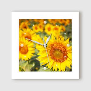 아트박스/꾸밈 it338-맑은하늘해바라기_미니액자벽시계