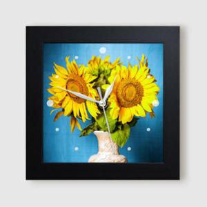 아트박스/꾸밈 it340-가을해바라기_미니액자벽시계