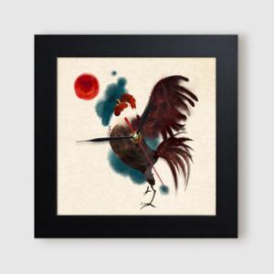 아트박스/꾸밈 it354-닭_미니액자벽시계