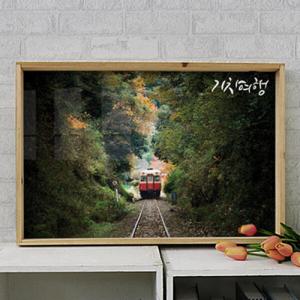 아트박스/꾸밈 pf892-우드프레임액자_기차여행