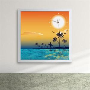 아트박스/꾸밈 cx094-아름다운 석양과 바다 액자시계