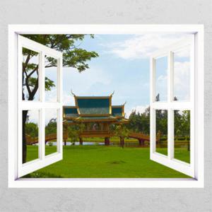 아트박스/꾸밈 ih328-태국의 무왕보란_창문그림액자_뮤럴시트지