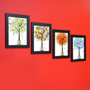 아트박스/꾸밈 cw017-행복을 주는 사계절트리_인테리어액자