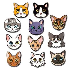 아트박스/로고마크 얼굴고양이 뺏지