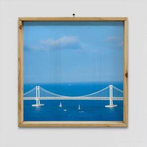 아트박스/꾸밈 pi824-우드프레임액자_부산광안대교풍경