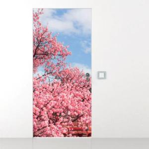 아트박스/꾸밈 gb809-벚꽃이활짝핀고궁_현관문시트지