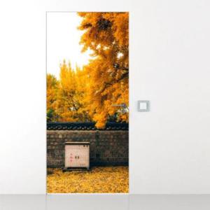 아트박스/꾸밈 gb816-황금빛나무의풍경_현관문시트지