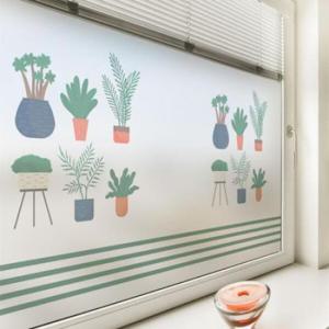 아트박스/꾸밈 gb408-화분이있는곳_글라스시트지