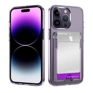 아트박스/뷰씨 아이폰 14 프로 맥스 카드 수납 2장 투명 케이스