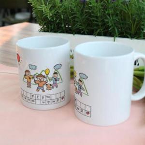 아트박스/꾸밈 ad640-디자인머그컵2p-어버이날그림일기