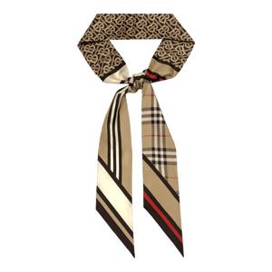 버버리 몽타주 실크 스키니 스카프 방도 8037017 A7026 베이지