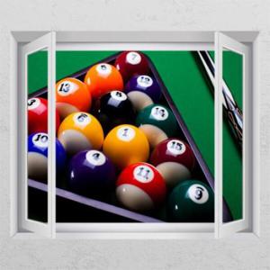 아트박스/꾸밈 당구장삼각대_창문그림액자_데코스티커_td830