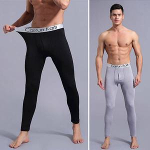 남성 2색 천연 패브릭 신축성 카이 따뜻 기모 타이즈