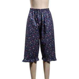 플로랄 패턴 여성 60수 아사 면 8부 파자마 잠옷 바지