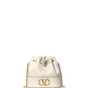 발렌티노 V로고 시그니처 버킷백 20 아이보리 6W2P0T83HPF I16