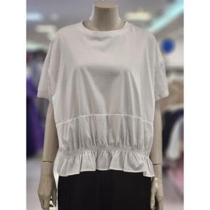 SOUP 여성 프릴 밑단  반팔 티셔츠 OB5STTE