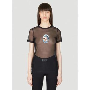 25 FW 돌체앤가바나 여성 메시 티셔츠 dol0253013blk