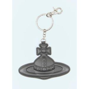 25 FW 비비안웨스트우드 남성 가죽 오브 키링 vvw0159014blk