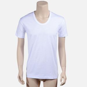 BYC 남성 고급 40수 순면 백색 빅사이즈 반팔 런닝